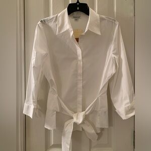 Coldwater Creek Front Tie Shirt (NWT)